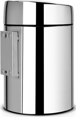 Ведро Brabantia Slide Bin 5л стальное полированное сзади