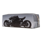 Пенал-косметичка 1 отд. 20*5,5*3,5см кожзам "Мото" 4 вида микс