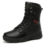 QINGZU PU, Mesh Breathable Abrasion Resistant Cushioning Short Combat Boots Men"s