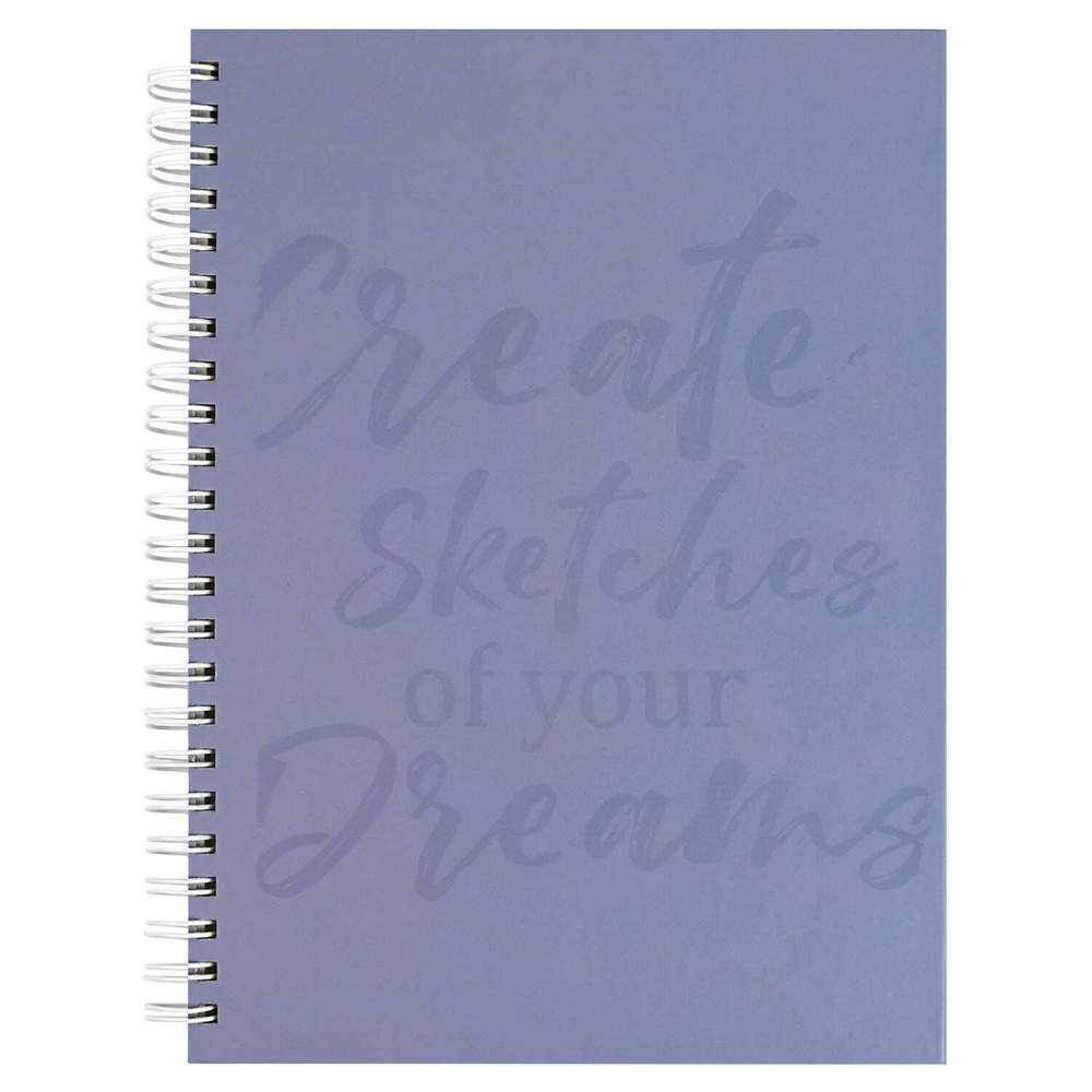 Альбом для рисования (Скетчпад) А5+ 40 л, блок - белый офсет 120 г/м², арт. 70194 ДОМ НА ОЗЕРЕ /обложка полноцветная печать, твёрдый переплёт на гребне, матовая ламинация, УФ-лак выборочный /