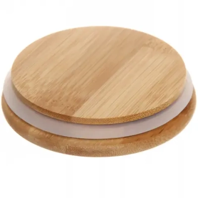 Банка для продуктов стеклянная 700мл «Bella cucina» с бамбуковой крышкой