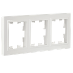 BRITE Рамка 3-местная РУ-3-БрБ белый IEK
