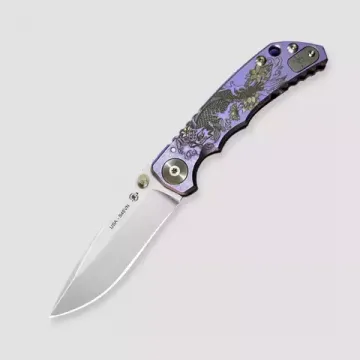 Нож Spartan Blades Harsey KOI, сталь S45VN, рукоять - фиолетовый титан