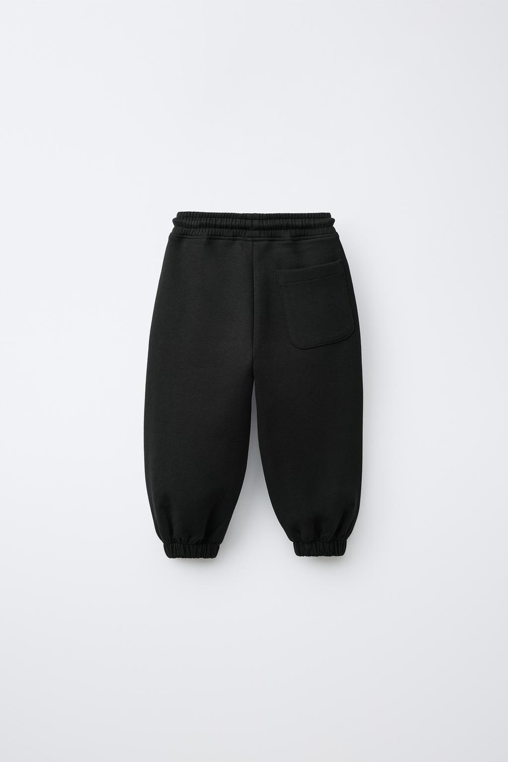 ZARA БРЮКИ-ДЖОГГЕРЫ ИЗ ТКАНИ ИНТЕРЛОК, ЧЕРНЫЙ