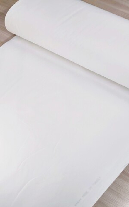 Ткань ранфорс (поплин люкс) однотонный "Белый холодный"