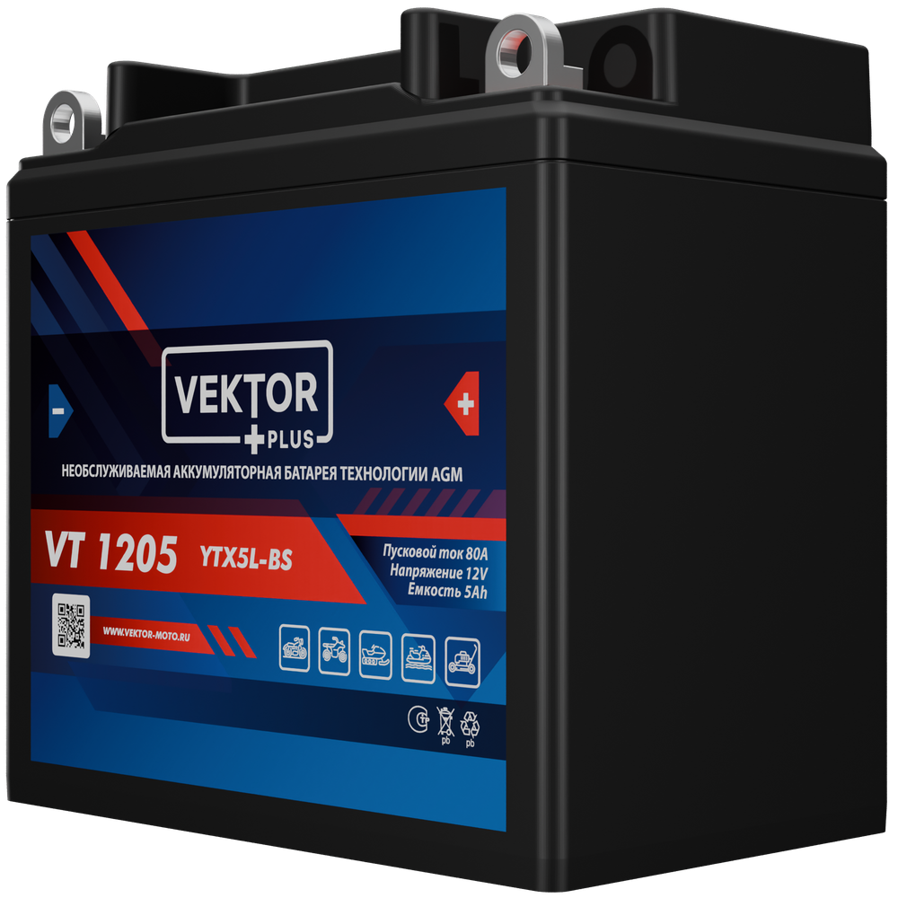 VEKTOR VT 1205 аккумулятор