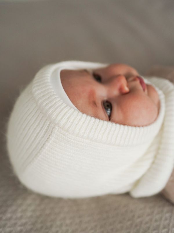 Шлем вязаный из ангоры 