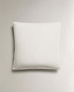 ZARA HOME НАВОЛОЧКА ИЗ ХЛОПКА ПЕРКАЛЬ (300 НИТЕЙ), БЕЛЫЙ
