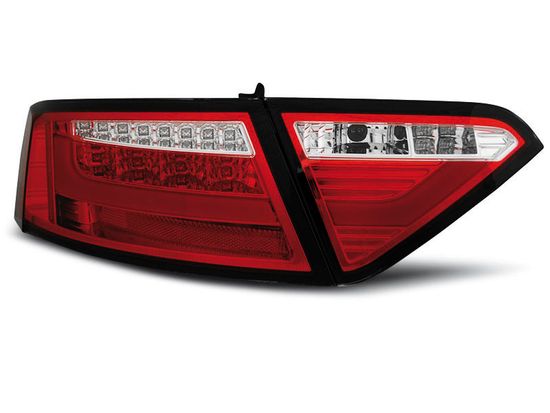 Задние фонари red white led bar для Audi A5 coupe