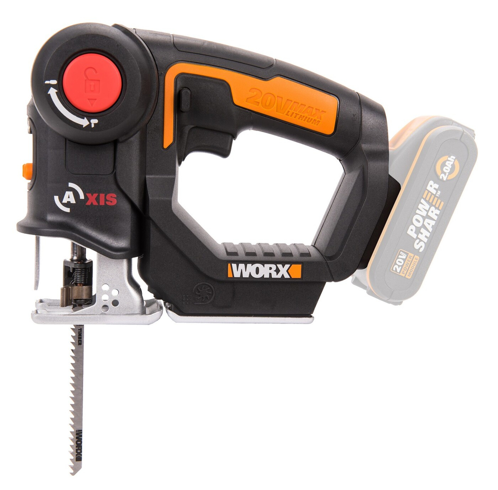 Лобзик-сабельная пила аккумуляторный WORX WX550.9 Axis