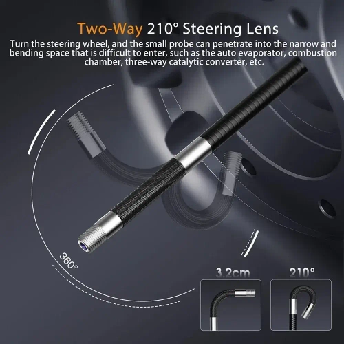 Эндоскоп/180 градусов/3.9 мм+ ЖК ДИСПЛЕЙ/ручной эндоскоп