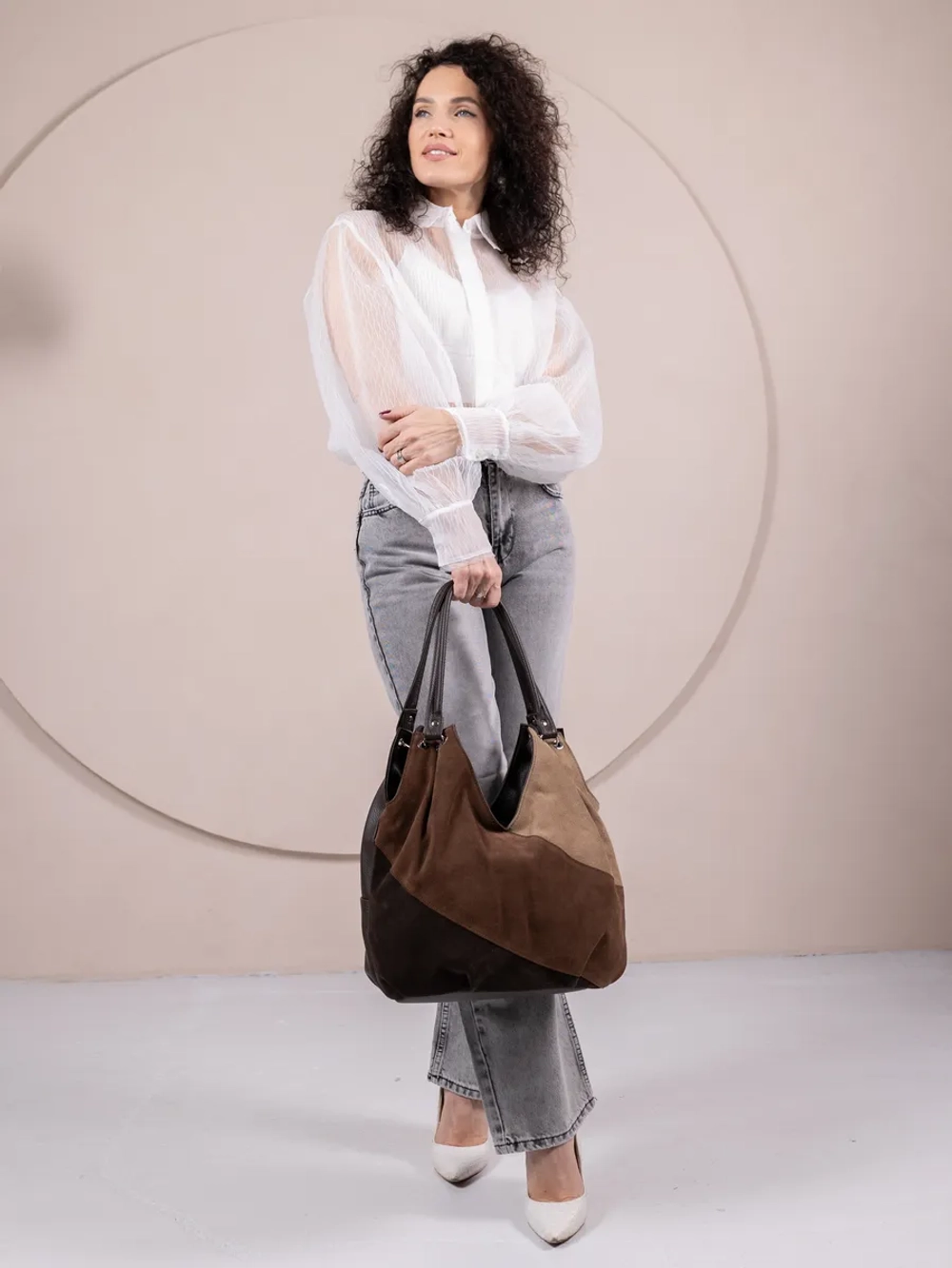 Сумка женская большая через плечо классическая