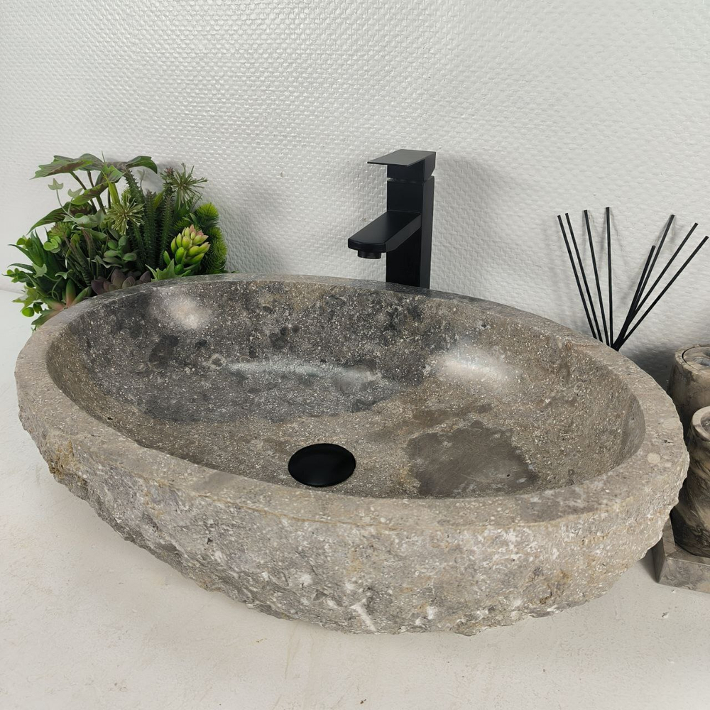 Раковина из мрамора Erozy Grey EM-64665 62*42*15 0189