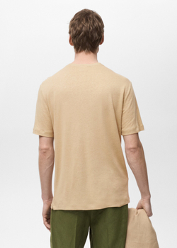 Льняная футболка slim fit