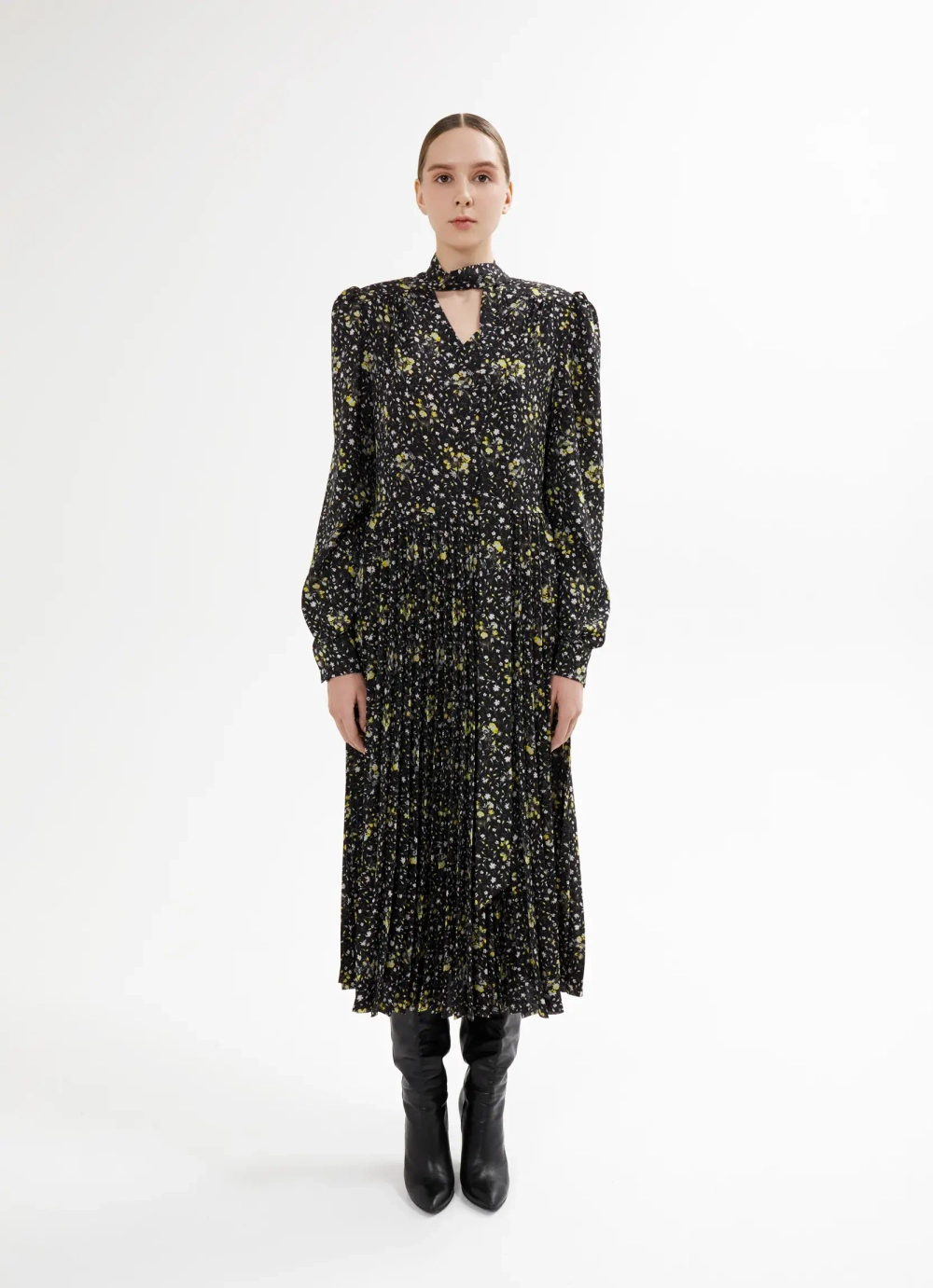 Платье «Клен», черный