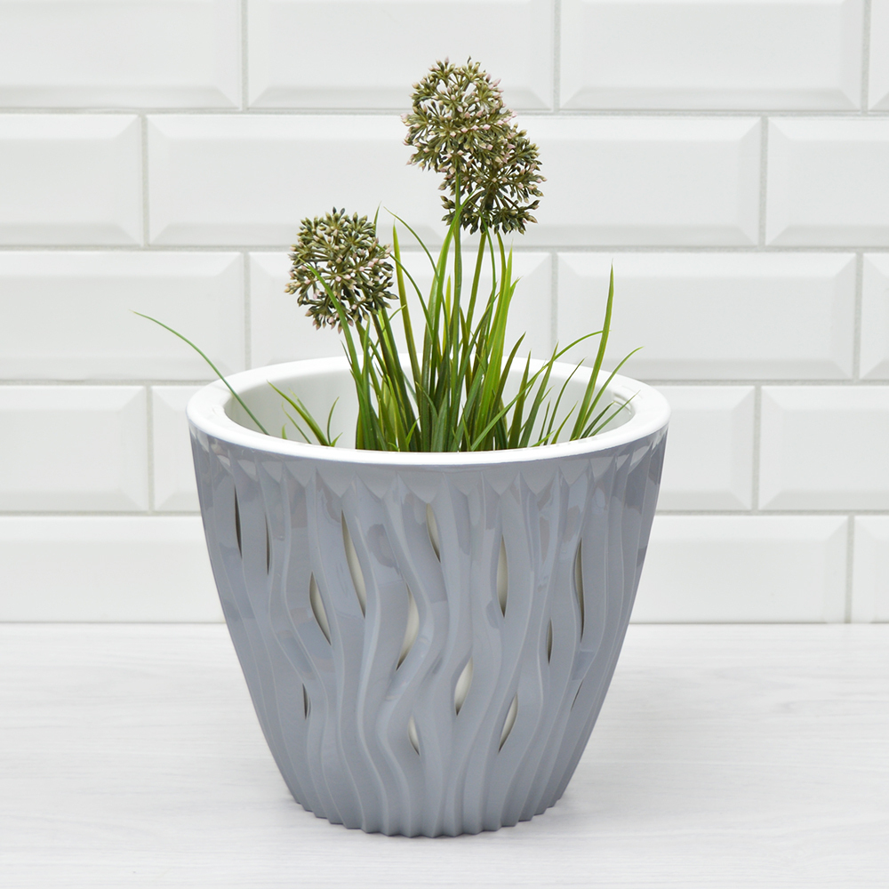 Кашпо Вдохновение 5,7л, серый жемчуг