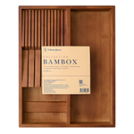 Органайзер для столовых приборов с держателем для ножей bambox, 30х38 см