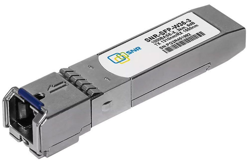 Модуль SNR-SFP-W35-3 TX 1310mm 3km 1000Base-X, 6DB, DDM
