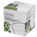 Контейнер, урна, ведерко для мусора с микролифтом НАСТОЛЬНОЕ 2 л, 150х160 мм, белый, BOOMHOUSE (БУМХАУС), 238900