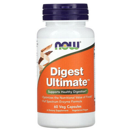 Для пищеварительной системы NOW Foods, Digest Ultimate, 60 растительных капсул