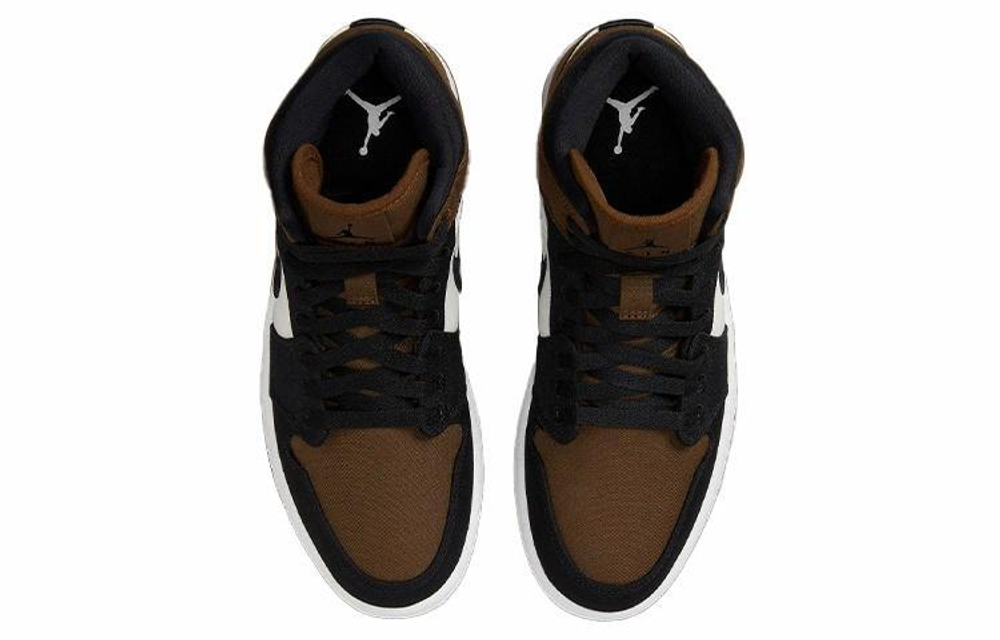 Кроссовки Jordan Air Jordan 1 Mid Se "Olive Toe" (Женская размерная сетка)