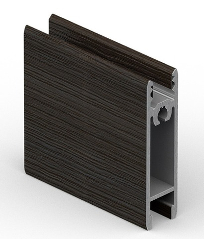 Горизонтальный профиль (5.4м) венге темный