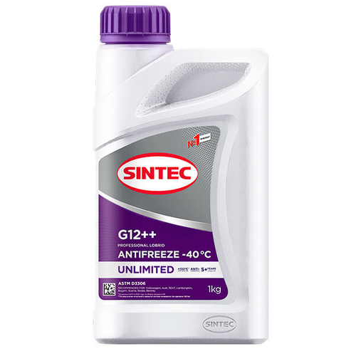 Антифриз готовый Sintec Unlimited G12++ фиолетовый (1кг)
