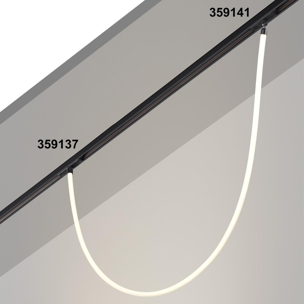 359137 KONST NT23 144 черный Трековый светильник для низковольтного шинопровода FLUM IP20 LED 3000К 14W 48V 1400Лм RAMO
