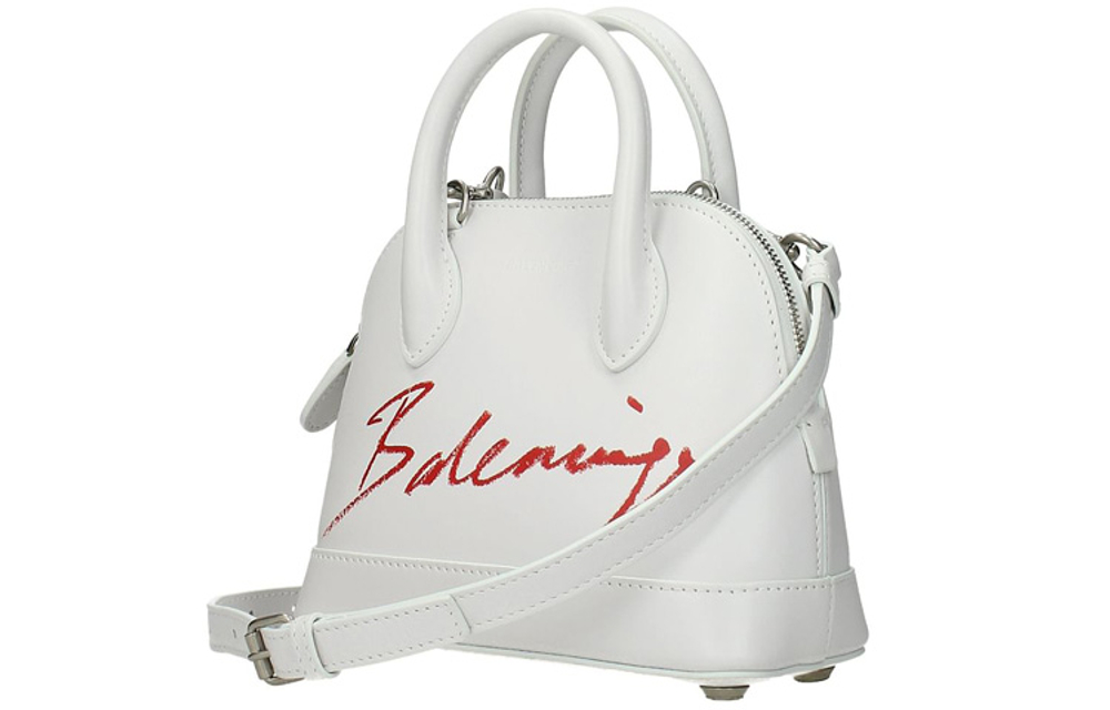 Balenciaga Leather Shoulder Bag, Crossbody Bag, Clutch Mini Women"s White
