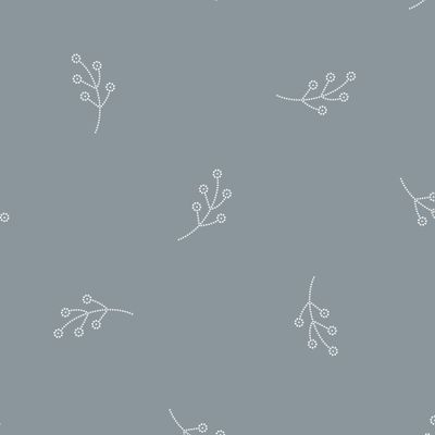 Абстрактные цветы на темно-сером