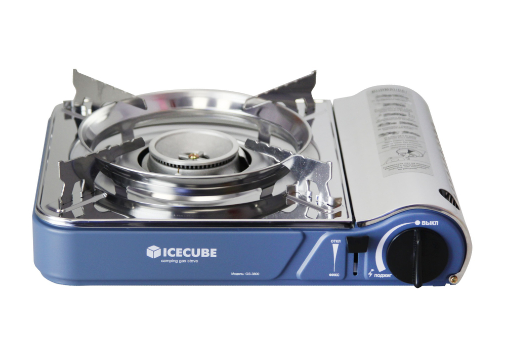 Плита походная ICE CUBE GS-3800, 2.9 кВт, 200 г/ч, внешн. баллон