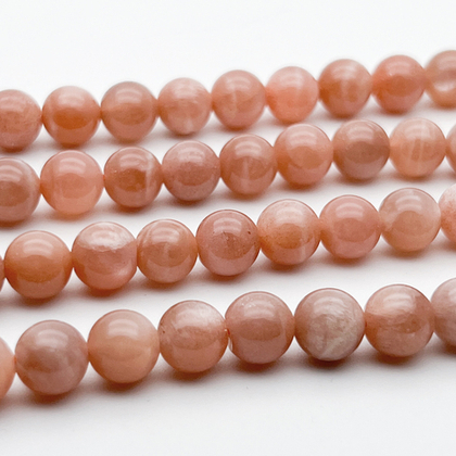 Солнечный камень бусины, диаметр 8,4-8,6 мм, цена за 11 шт (1/4 нити)