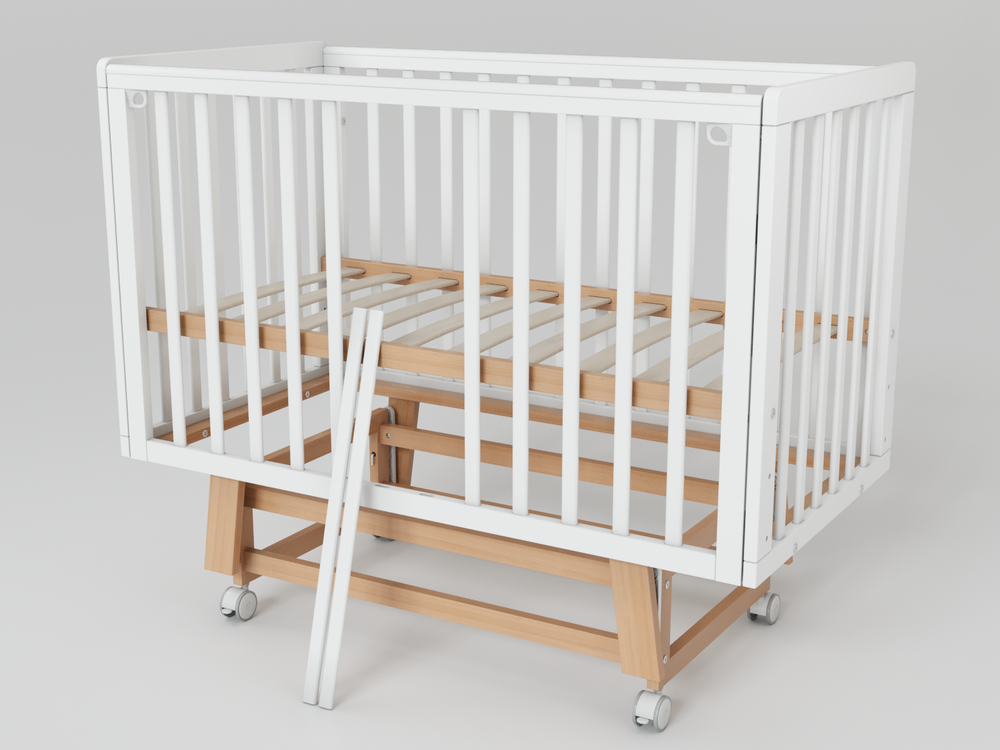 Кроватка детская Incanto Anniken Exclusive (белый/бук) маятник продольный