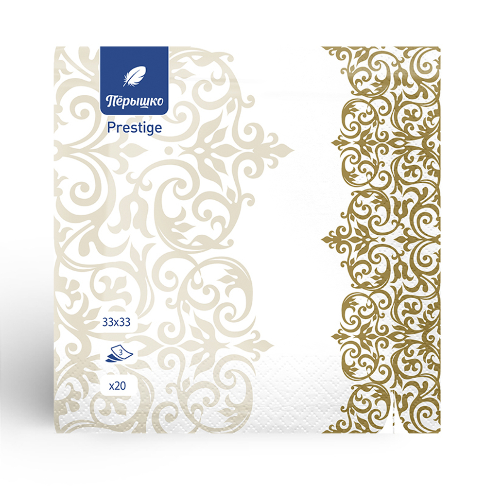 Pero Prestige Салфетки 33*33см 3-сл Версаль1/20шт