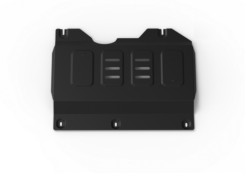 Защита передней кромки АКБ АвтоБроня для BYD Song Plus АКПП FWD, 4WD 2023-н.в., сталь 1.5 мм, с крепежом, штампованная, 111.00704.1