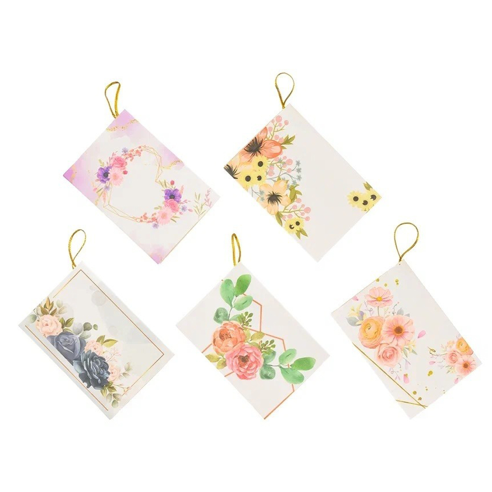 Открытка прямоугольная Basir, серия "Цветы", 9.2*6,3 см, 120 шт