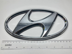 Логотип (шильдик, надпись, эмблема) "Hyundai" 23см для крышки багажника / решетки радиатора / капота