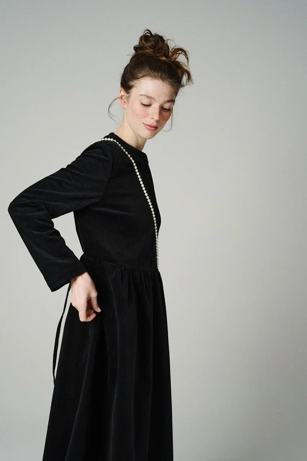 Платье оверсайз из вельвета, "Маска"