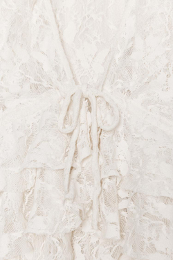 ZARA КРУЖЕВНОЙ ТОП С ЗАВЯЗКАМИ, БЕЖЕВЫЙ