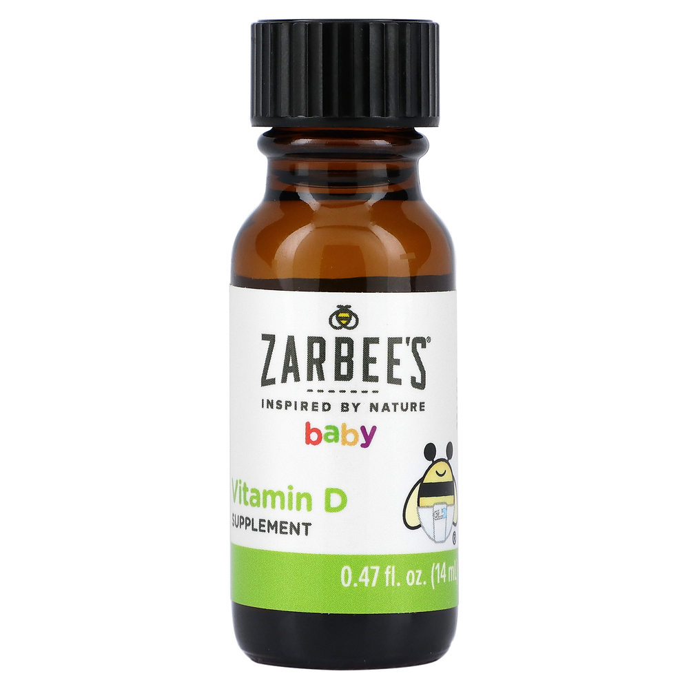 Zarbee's, Витамин D для малышей, 14 мл (0,47 жидк. унции)