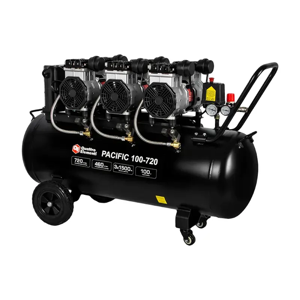 QUATTRO ELEMENTI PACIFIC 100-720 компрессор поршневой безмасляный 915-380