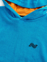 Пончо мохровое для мальчика Next E91-814, Синий