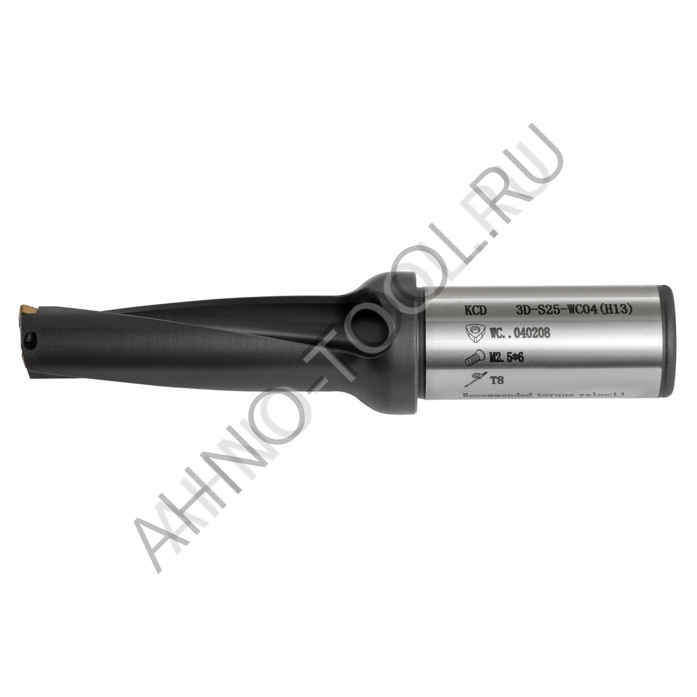 Сверло корпусное 23.0мм KCD230-3D-S25-WC04(H13) "ACCKee"