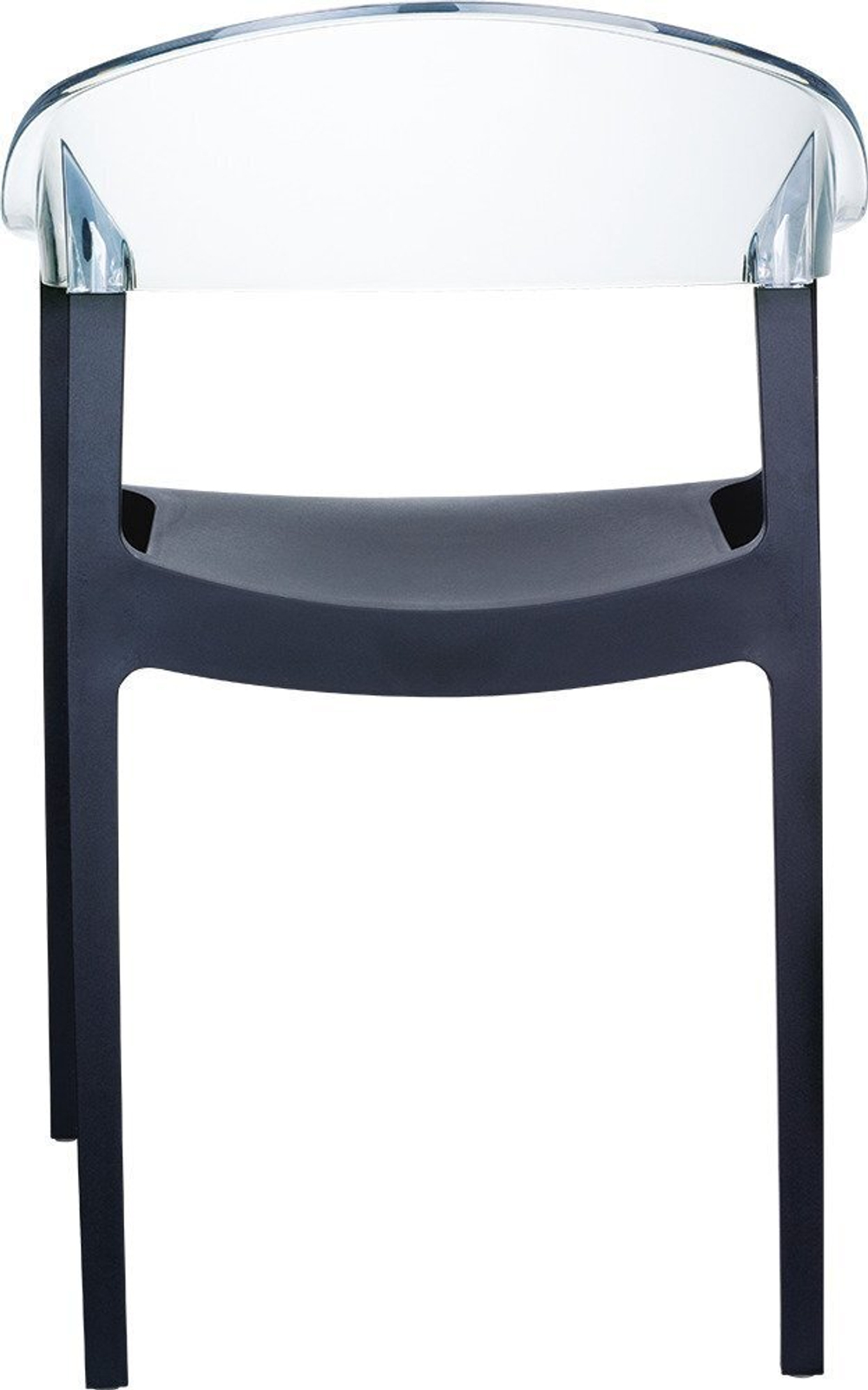 Комплект пластиковой мебели Siesta Contract Sky Folding 60 Carmen, черный, прозрачный