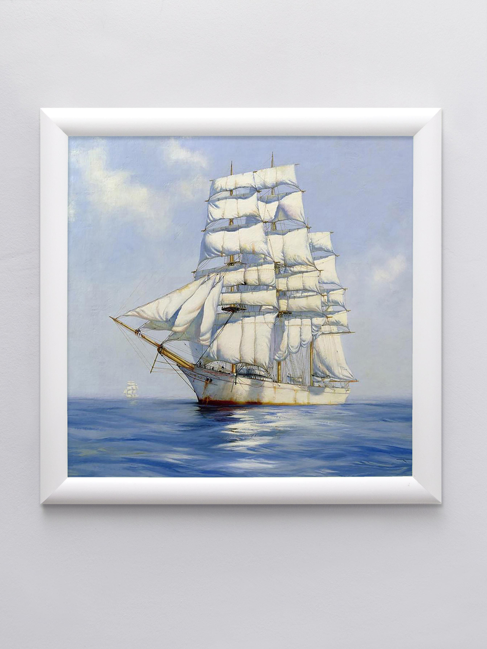 Картина на стену для интерьера на холсте в раме 32*32 см