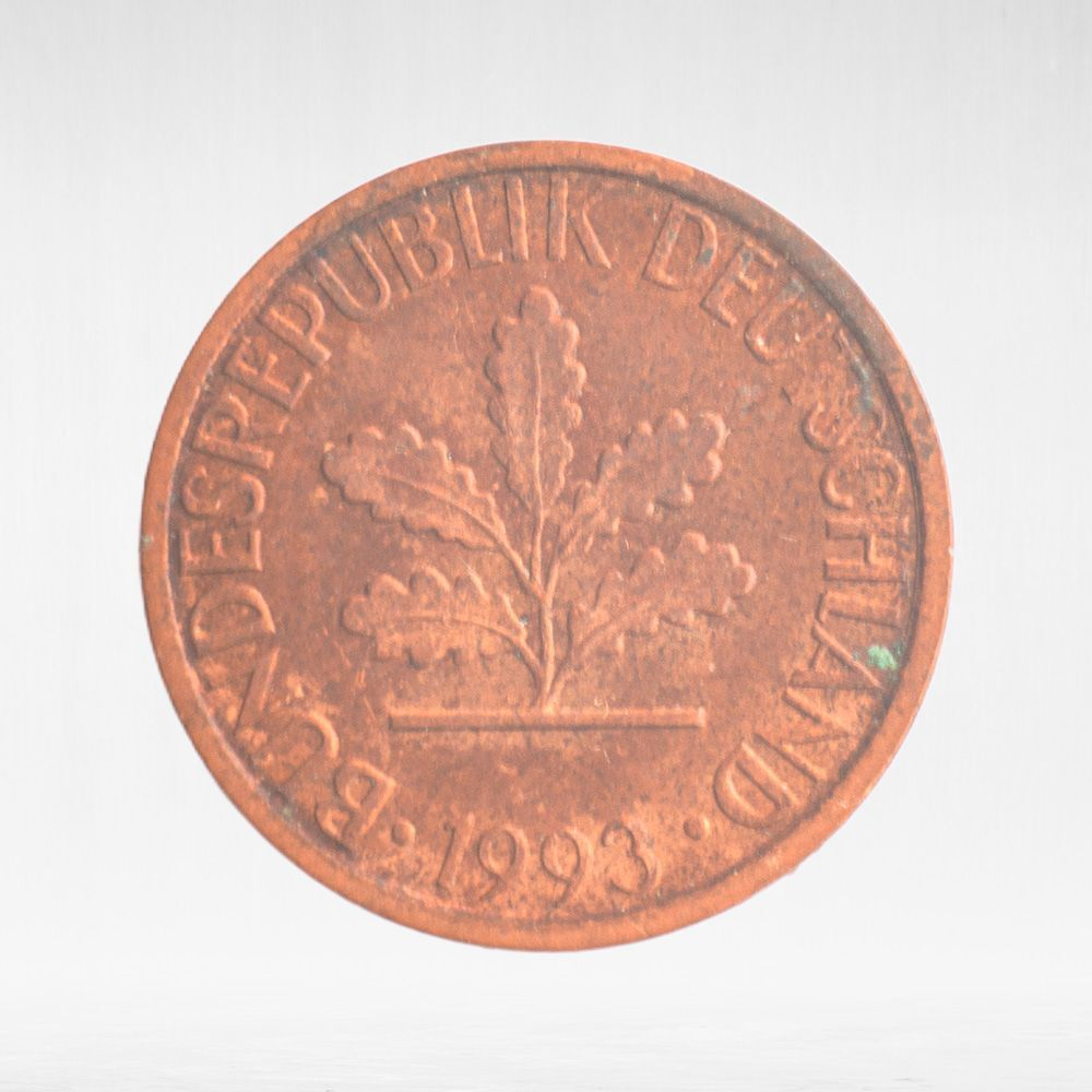 Germany, 1 Pfennig, 1993, (Karlsruhe Mint - "G"), VF