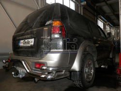 Фаркоп оцинкованный Galia M057C для Mitsubishi Pajero Sport 1998-2008(паспорт и сертификат в комплекте)(без электрики)