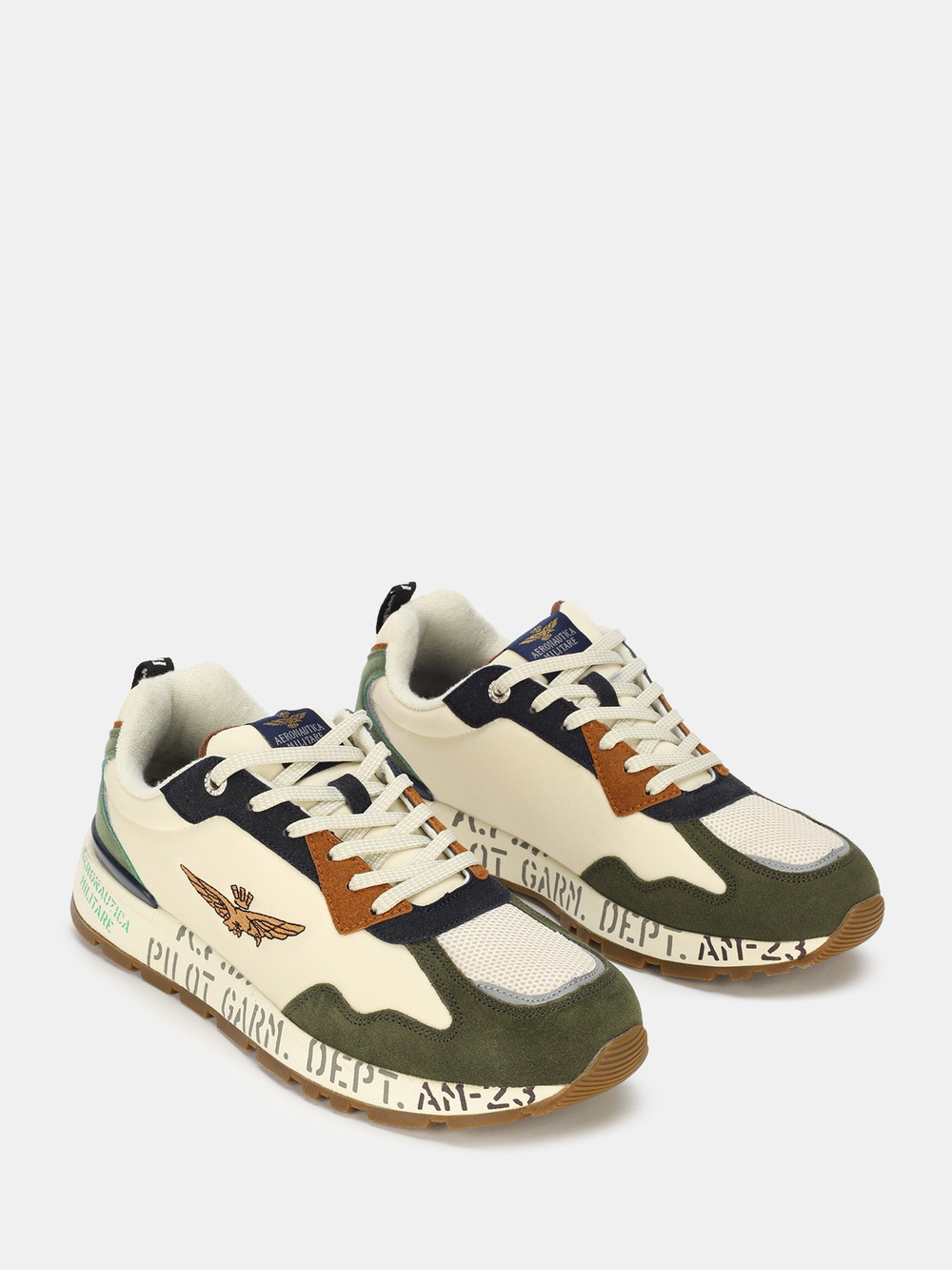 Кроссовки AERONAUTICA 214 бежевый хаки