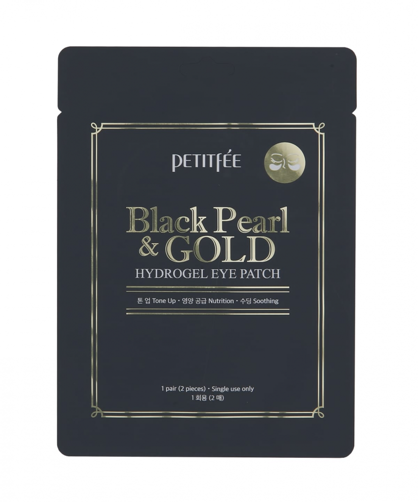 Petitfee Black Pearl &amp; Gold Hydrogel Eye Patch осветляющие патчи под глаза с экстрактом черного жемчуга и золотом