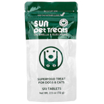 Sun Chlorella, Sun Pet Treats ™, хлорелла и элеутерококк, для собак и кошек, 120 таблеток